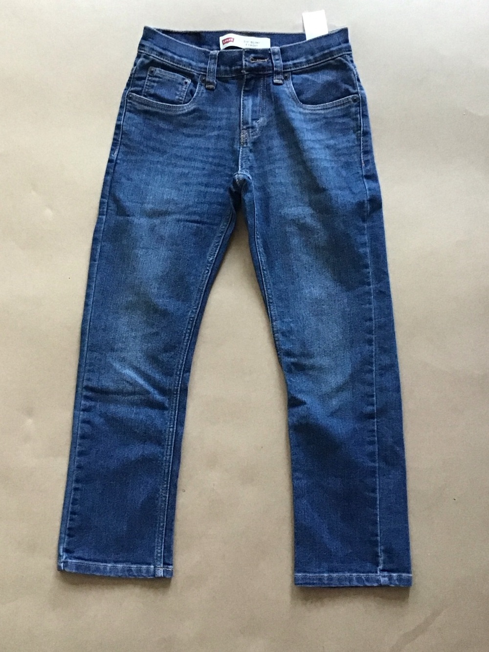 Levi's Kids Straight Jeans in Dark Blue Denim